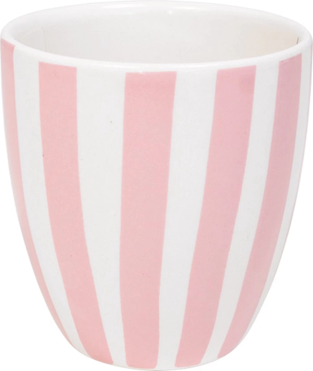 Blond Amsterdam, Even Bijkletsen Mini Mok Roze Streep Zonder Oor, 0,2L 4 Blond Amsterdam, Even Bijkletsen Mini Mok Roze Streep Zonder Oor, 0,2L - Afbeelding 2