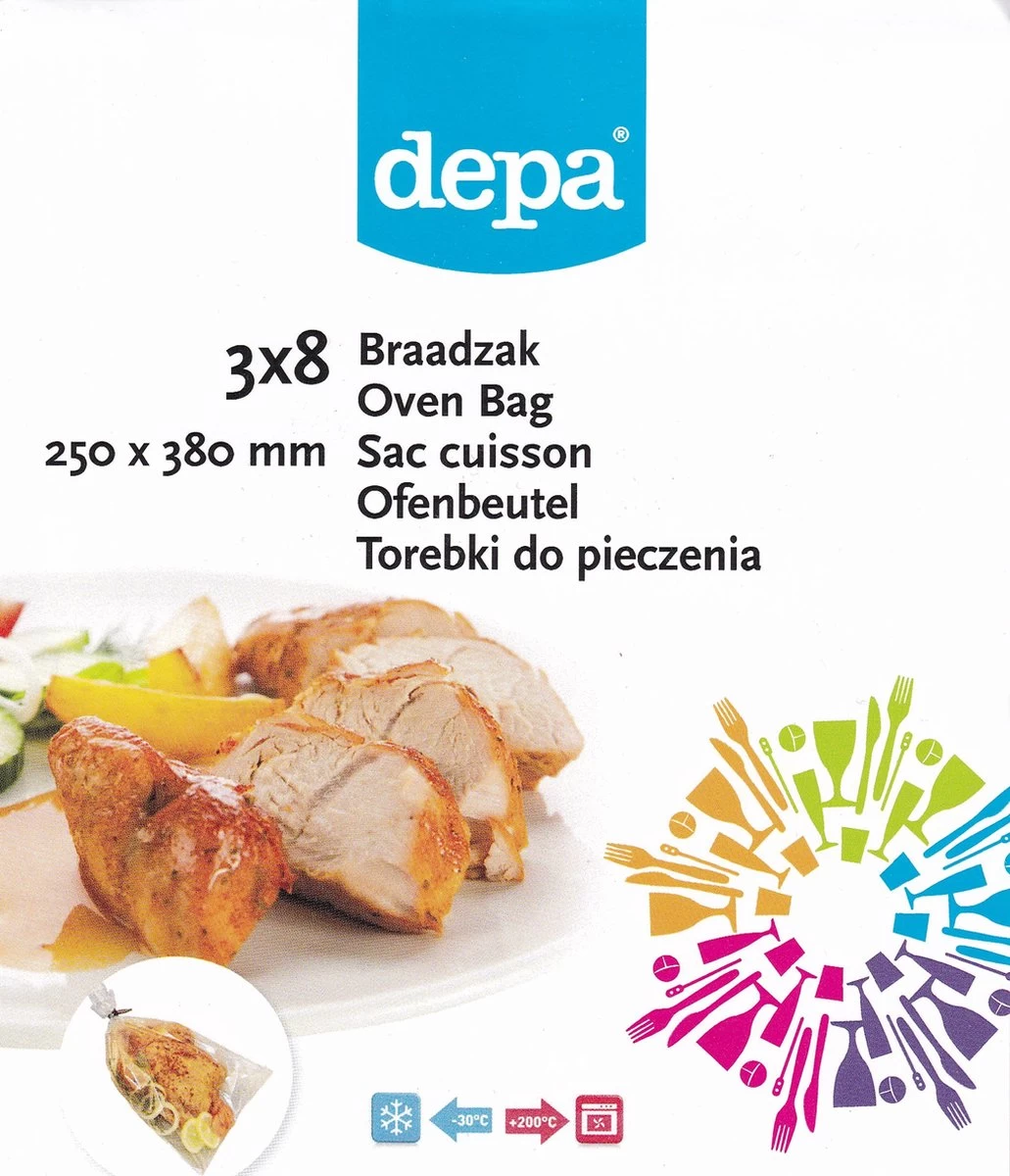 Braadzak - 25 X 38 Cm - 24 Stuks 3 Braadzak - 25 X 38 Cm - 24 Stuks