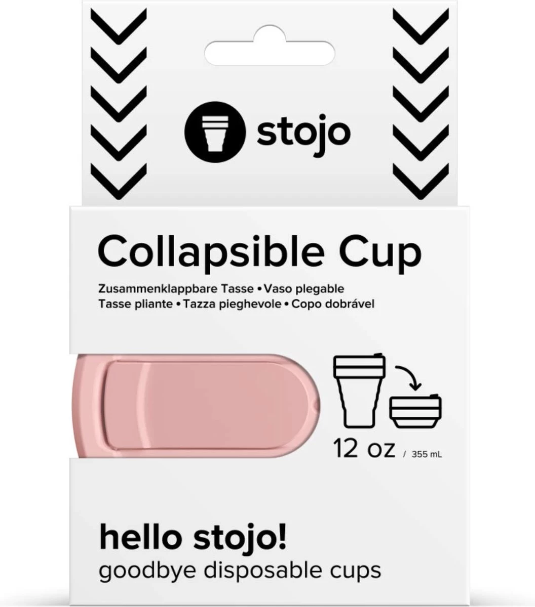 STOJO - Opvouwbare Beker - To Go - Roze - 237ml (8oz) - Herbruikbaar 4 STOJO - Opvouwbare Beker - To Go - Roze - 237ml (8oz) - Herbruikbaar - Afbeelding 2