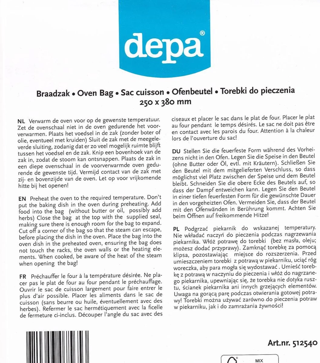 Braadzak - 25 X 38 Cm - 24 Stuks 4 Braadzak - 25 X 38 Cm - 24 Stuks - Afbeelding 2