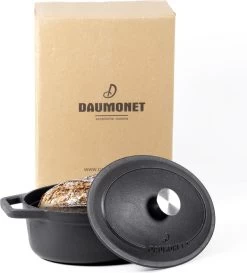 Gietijzeren Braadpan - Sudderpan Zwart Van Daumonet - Ovaal - Ø 29 Cm - 3 Liter - 100% PFAS & PFOA Vrij - Emaille - Geschikt Voor Alle Warmtebronnen - Elektrisch - Gas - Halogeen - Inductie - Keramisch - Vaatwasserbestendig -Keukenbenodigdheden Winkel 1087x1200