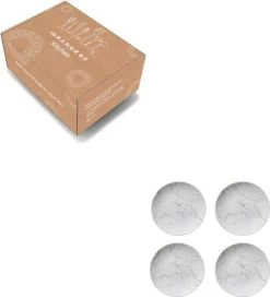 Orange85 Gebaksbordjes - Taart - 4 Stuks - Wit - 19cm - Marmer -Keukenbenodigdheden Winkel 1088x1200 3