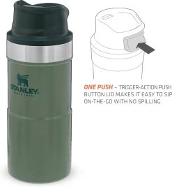 Stanley Trigger-Action Travel Mug 0.35L - Thermosfles - Hammertone Green -Keukenbenodigdheden Winkel 1106x1200