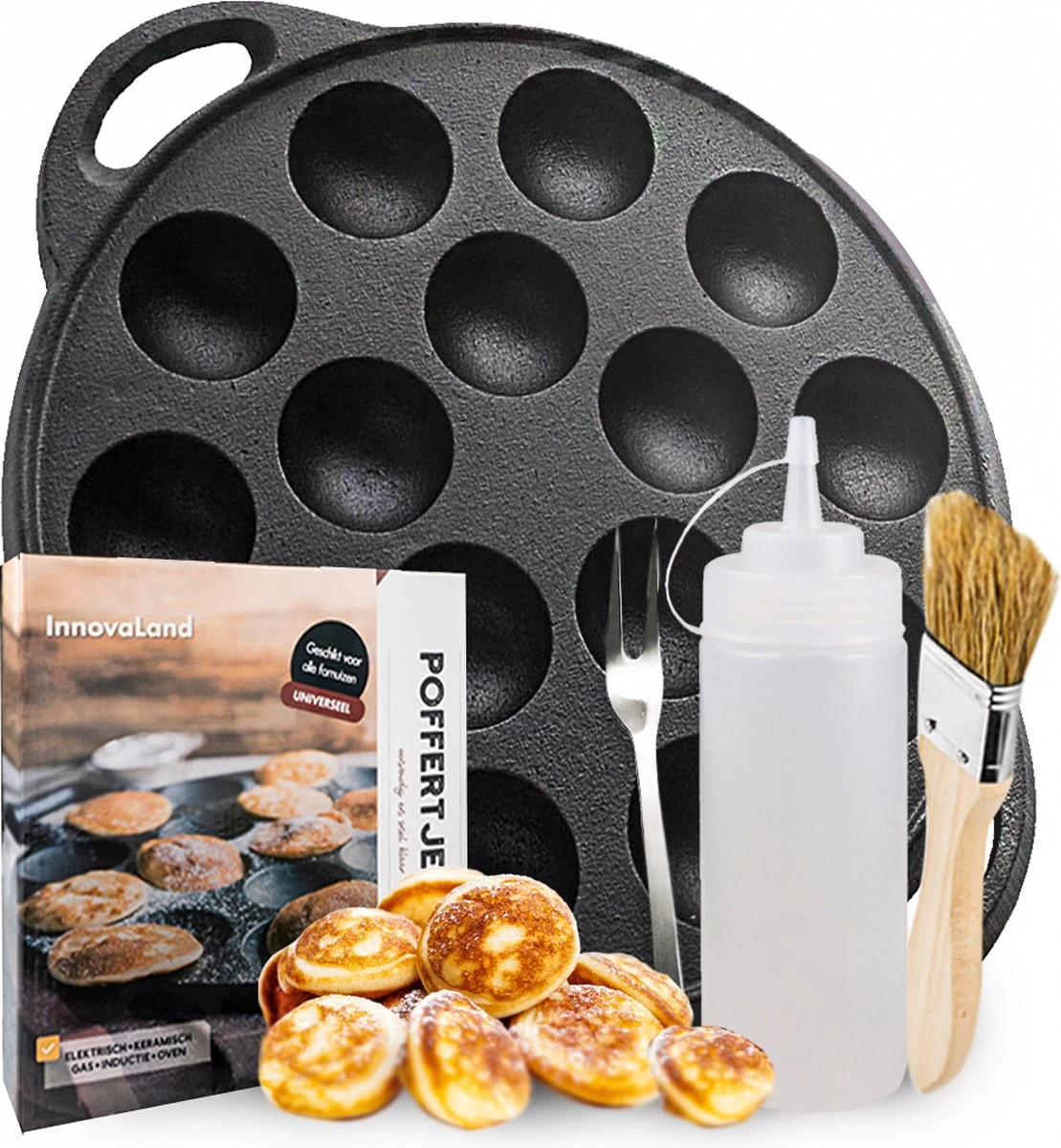 Poffertjespan - Geschikt Voor Alle Fornuizen - Poffertjesmaker - Poffertjespan Inductie - Poffertjespan Electrisch 3 Poffertjespan - Geschikt Voor Alle Fornuizen - Poffertjesmaker - Poffertjespan Inductie - Poffertjespan Electrisch