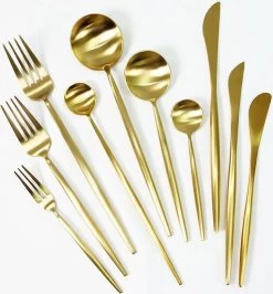 Timmers Trading Bestekset 6 Persoons - Gouden Bestek - Bestekset Goud 24 Delig - Vaatwasserbestendig -Keukenbenodigdheden Winkel 1116x1200 3