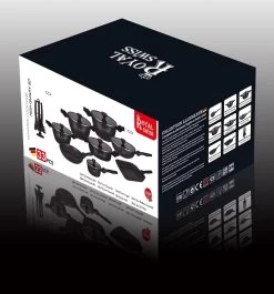 Royal Swiss® Pannenset - 33 Delig - Keramisch - Inductie - Afneembare Handgrepen - Geschikt Voor Oven - Zwart -Keukenbenodigdheden Winkel 1120x1200 1