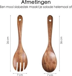 Merkloos Slabestek - Slalepel - Opscheplepel - 26 Cm - Hout -Keukenbenodigdheden Winkel 1130x1200 3