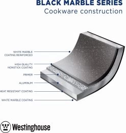 Westinghouse Wokpan Inductie - Ø 30 Cm - Zwart Marmer - Met Deksel 14 Westinghouse Wokpan Inductie - Ø 30 Cm - Zwart Marmer - Met Deksel -Keukenbenodigdheden Winkel 1134x1200