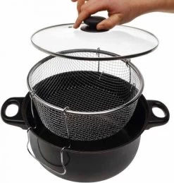 Excellent Houseware Frituurpan Met Glazen Deksel Ø26cm -Keukenbenodigdheden Winkel 1144x1200