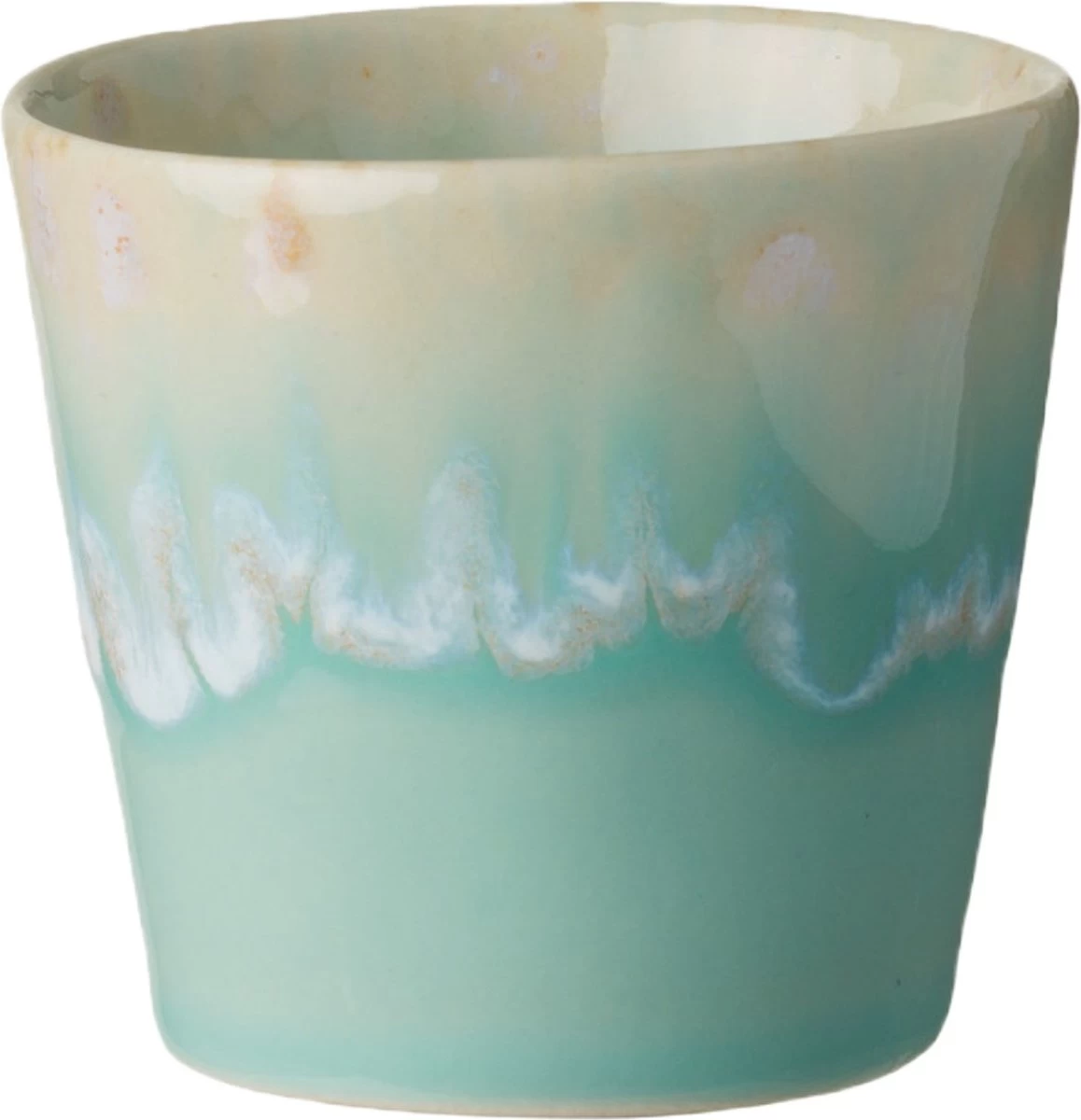 Costa Nova - Grespresso Servies - 6 Espresso Kopjes - Roze-Grijs-Azur-Red-Wit -Turquoise - Aardewerk - H 5.9 Cm 10 Costa Nova - Grespresso Servies - 6 Espresso Kopjes - Roze-Grijs-Azur-Red-Wit -Turquoise - Aardewerk - H 5.9 Cm - Afbeelding 8