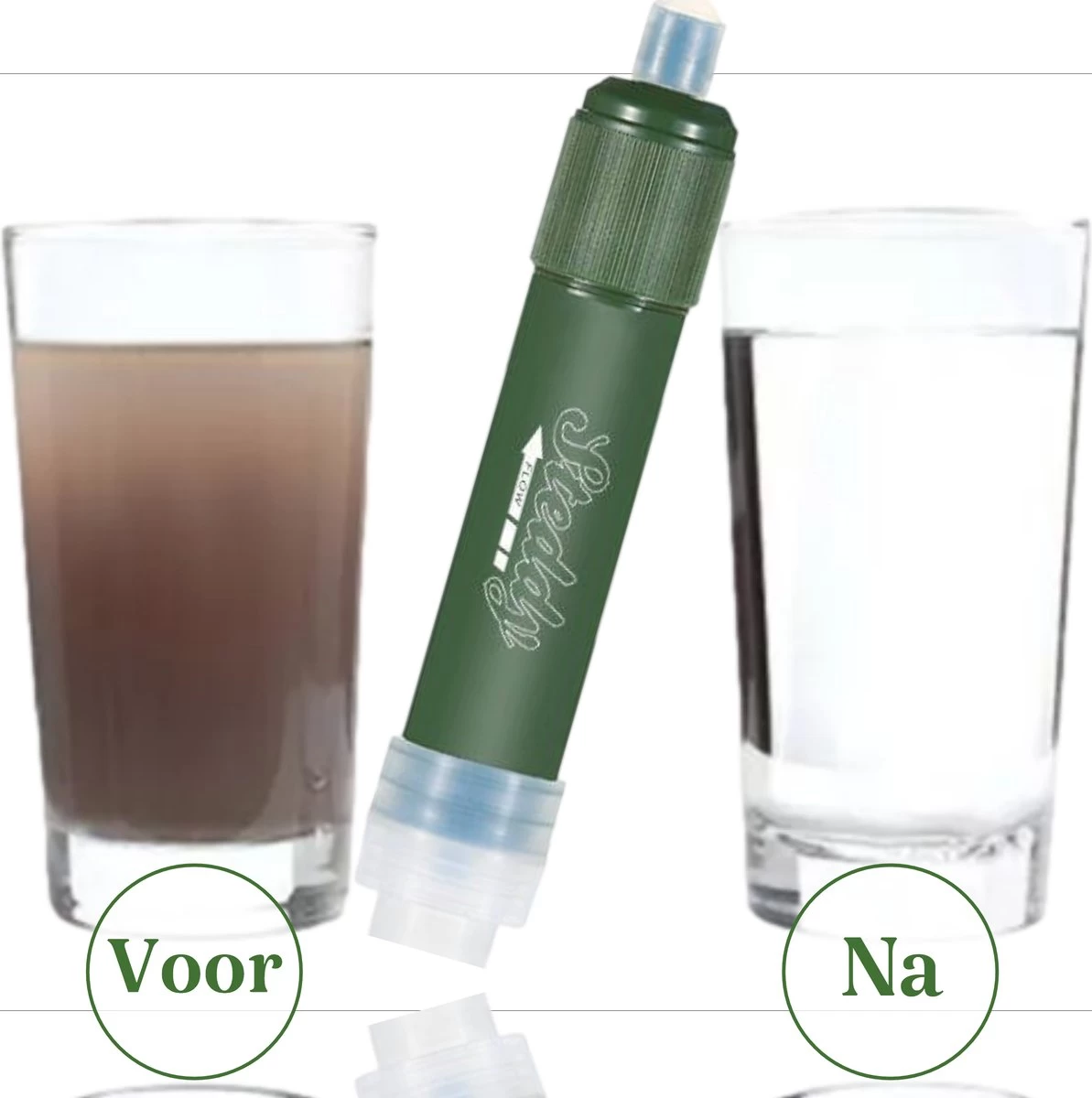 Waterfilter Survival Steddy Pro - Zuiver Gratis Drinkwater - Waterfles Waterzuivering - Waterfilter Kraan - Outdoor - FILTER 4000 LITER! 3 Waterfilter Survival Steddy Pro - Zuiver Gratis Drinkwater - Waterfles Waterzuivering - Waterfilter Kraan - Outdoor - FILTER 4000 LITER!