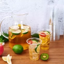 Bio Plastic Bekers - 140 Stuk(s) - 250 Ml - Transparant - Cups - Plastic Glazen - Kerst Servies -Keukenbenodigdheden Winkel 1198x1200 21