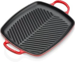Le Creuset Rechthoekige Grill 30cm Kersenrood -Keukenbenodigdheden Winkel 1200x1002 1