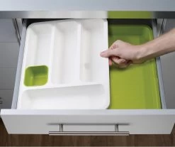 Joseph Joseph Uitschuifbare Bestekbak - Grijs - Sorteervakken & Verstelbaar & Uitschuifbaar -Keukenbenodigdheden Winkel 1200x1005