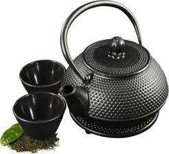 SakuraTea - Theepot Set - 4-delig - Gietijzer - Zwart - 0.8L - 2 Kopjes (100ml) 15 SakuraTea - Theepot Set - 4-delig - Gietijzer - Zwart - 0.8L - 2 Kopjes (100ml) -Keukenbenodigdheden Winkel 1200x1086 6