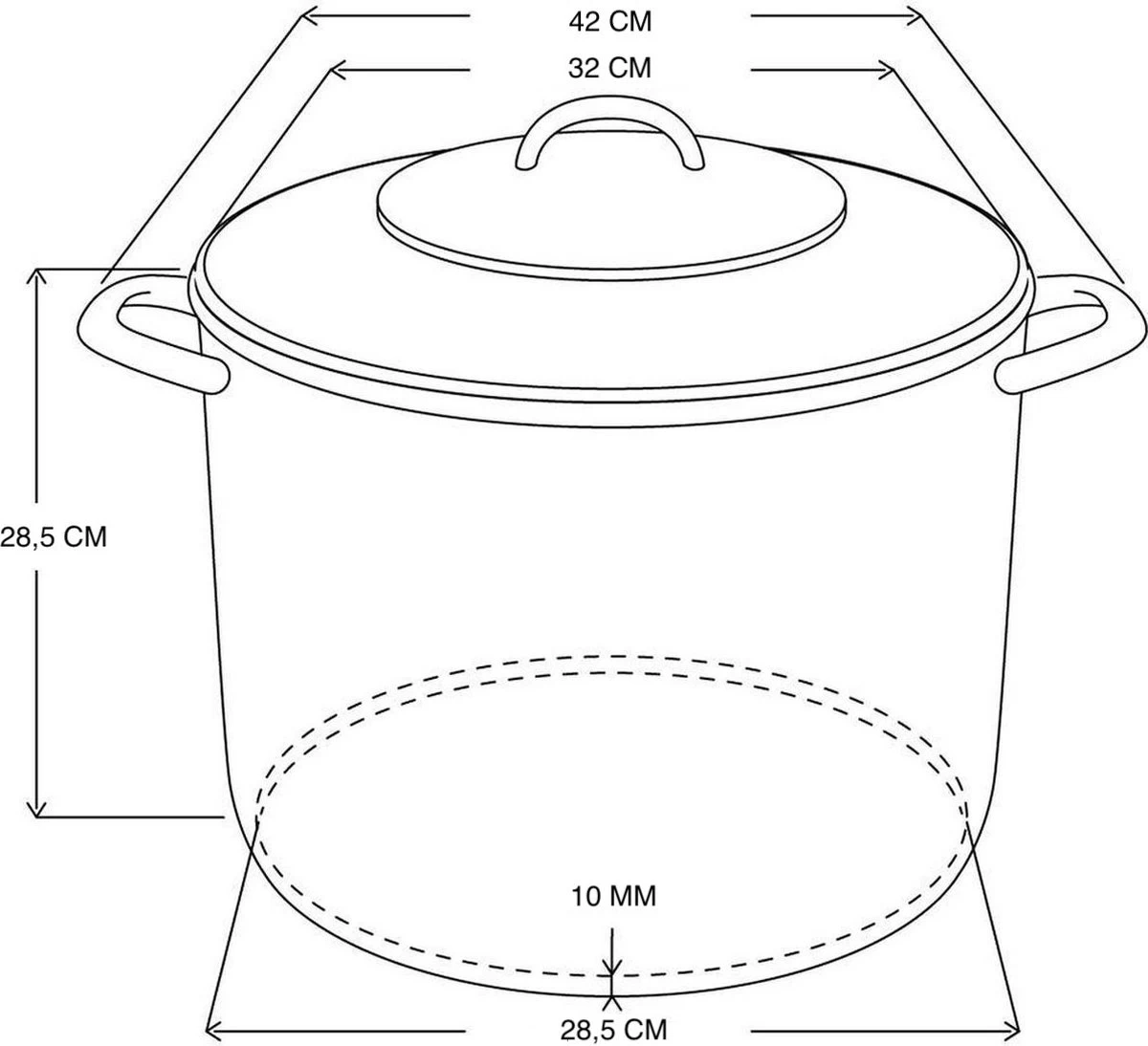 RVS Soeppan Met Glazen Deksel - 20 Liter - Vaatwasserbestendig 4 RVS Soeppan Met Glazen Deksel - 20 Liter - Vaatwasserbestendig - Image 2