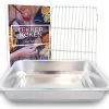 YUGN Braadslede Ovenschaal Braadslee Oven - Braadslede Met Rooster Voor Ovengerechten - Roestvrijstaal En 36x27x7CM - Cadeau Tip -Keukenbenodigdheden Winkel 1200x1104