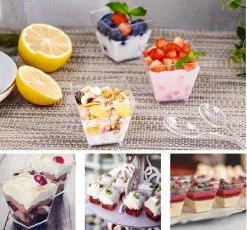 Merkloos Kleine Amuse Bakjes Voor Dessert/IJs/Fruit/Hapjes/Tapas/Toetje/Gebakje/Taartje - Herbruikbare Amusebakjes Van Kunststof - Afwasmachinebestendig - 70ML - Vierkant - 25 Stuks - Transparant 10 Merkloos Kleine Amuse Bakjes Voor Dessert/IJs/Fruit/Hapjes/Tapas/Toetje/Gebakje/Taartje - Herbruikbare Amusebakjes Van Kunststof - Afwasmachinebestendig - 70ML - Vierkant - 25 Stuks - Transparant -Keukenbenodigdheden Winkel 1200x1118 4