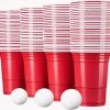 Merkloos Beerpong - 50 Stuk(s) - Red Cups Inc. 3 Ballen - Beerpong Drankspel - Plastic Bekers - Beer Pong -Keukenbenodigdheden Winkel 1200x1127 6