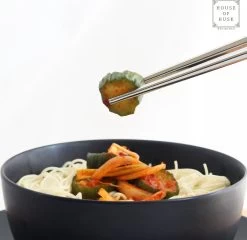 House Of Husk Chopsticks Set - Koreaanse Eetstokjes - Vaatwasserbestendig - RVS - 5 Paar - Duo Tone - Zwart Zilver -Keukenbenodigdheden Winkel 1200x1167 3