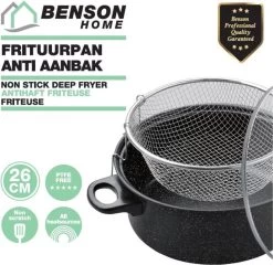Benson Frituurpan Met Korf - Ø 26 Cm - Carbonstaal Met Marmer Coating 14 Benson Frituurpan Met Korf - Ø 26 Cm - Carbonstaal Met Marmer Coating -Keukenbenodigdheden Winkel 1200x1168 1