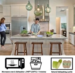 Onbreekbare Borden Van 25 Cm, 6-delige Set, Herbruikbare Platte Borden Met Luffas-afwasborstels, Eetborden, Kunststof, Licht Voor Feestjes, Kamperen, BBQ/pizza, Magnetronbestendig, Vaatwasmachinebestendig, BPA-vrij (veelkleurig) -Keukenbenodigdheden Winkel 1200x1171 16