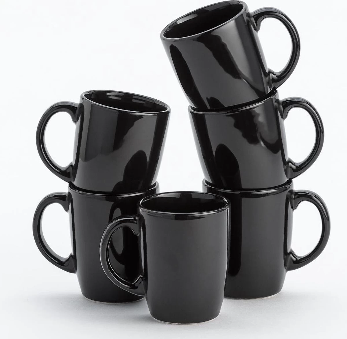 Lite-Body - Hermes - Thee Beker 30cl Set Van 6 - Mystique Zwart 3 Lite-Body - Hermes - Thee Beker 30cl Set Van 6 - Mystique Zwart