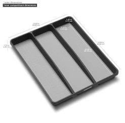 Madesmart Bestekbak - Besteklade 3 Vakken - Antraciet -Keukenbenodigdheden Winkel 1200x1181 6