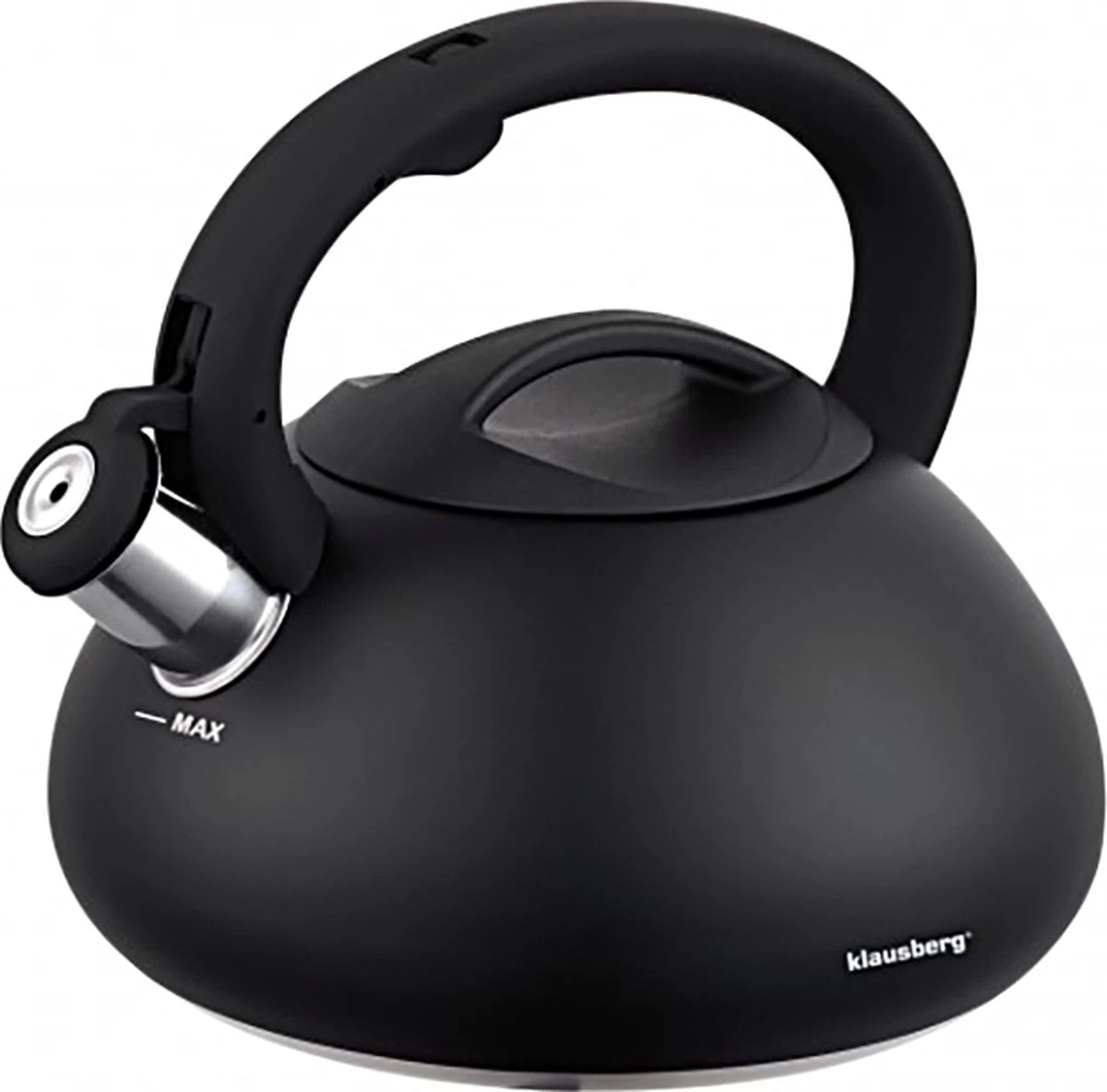 Fluitketel Waterkoker Mat Zwart 2.7 L ‘’Black Amethyst‘’ RVS – Inductie - Vatwasser 6 Fluitketel Waterkoker Mat Zwart 2.7 L ‘’Black Amethyst‘’ RVS – Inductie - Vatwasser - Afbeelding 4