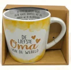 Enjoy Mok - De Liefste Oma Van De Wereld - Met Binnen Tekst - Koffie Mok - Beker - Moederdag - Liefde - Verjaardagscadeau -Keukenbenodigdheden Winkel 1200x1189 6