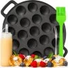 IRONO Poffertjespan Set - Incl. Doseerfles, Kwast En Vork - Poffertjespan Inductie En Electrisch - Poffertjesmaker 19 Poffertjes - Poffertjes Maken - Spuitfles - Cadeau Voor Mannen En Vrouwen -Keukenbenodigdheden Winkel 1200x1191 1