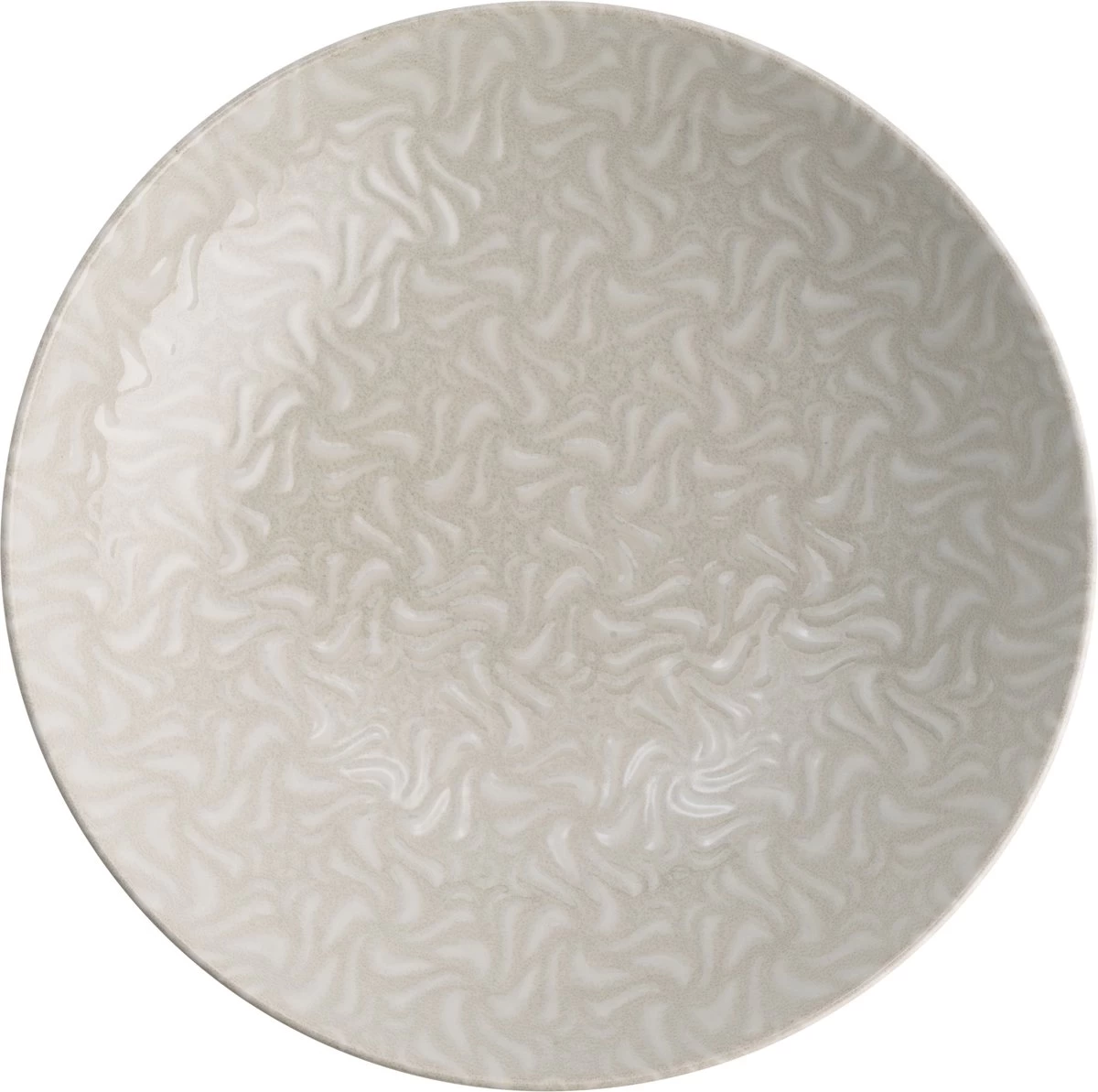 Lite-Body Hermes Pastabord - Set Van 8 Stuks - Ø 21 Cm - Aardewerk - Wit Relief Wave 4 Lite-Body Hermes Pastabord - Set Van 8 Stuks - Ø 21 Cm - Aardewerk - Wit Relief Wave - Afbeelding 2