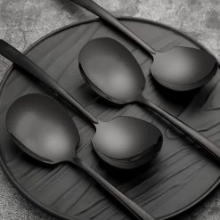 House Of Husk® Opscheplepel Set - Zwart - Serveerlepel - Groetelepel - Aardappellepel - 21cm - RVS - 4 Stuks 10 House Of Husk® Opscheplepel Set - Zwart - Serveerlepel - Groetelepel - Aardappellepel - 21cm - RVS - 4 Stuks -Keukenbenodigdheden Winkel 1200x1200 1043