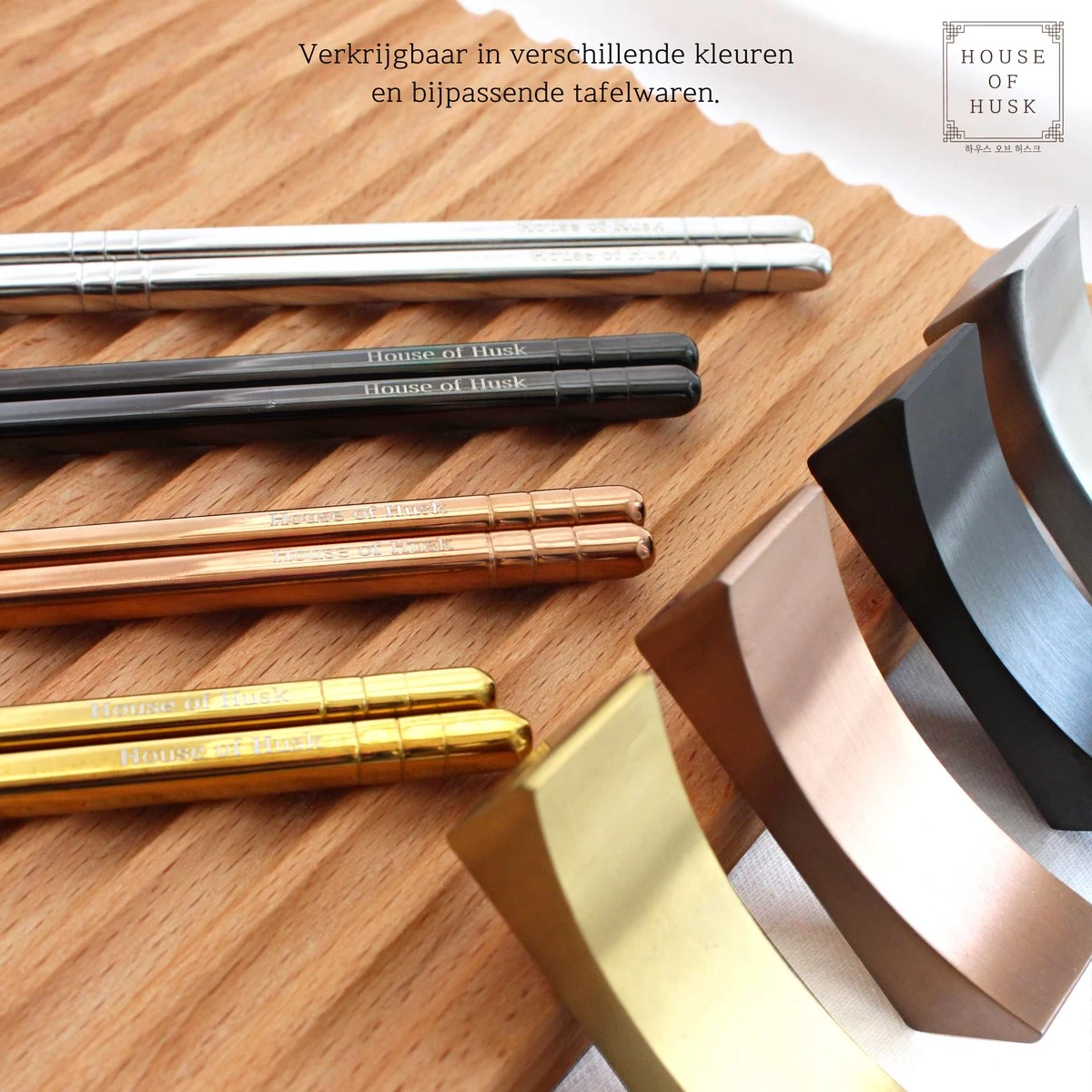 House Of Husk Chopsticks Set - Koreaanse Eetstokjes - Vaatwasserbestendig - RVS - 5 Paar - Zwart 9 House Of Husk Chopsticks Set - Koreaanse Eetstokjes - Vaatwasserbestendig - RVS - 5 Paar - Zwart - Image 7