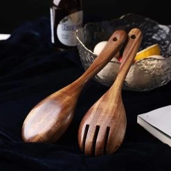 Merkloos Slabestek - Slalepel - Opscheplepel - 26 Cm - Hout -Keukenbenodigdheden Winkel 1200x1200 1137