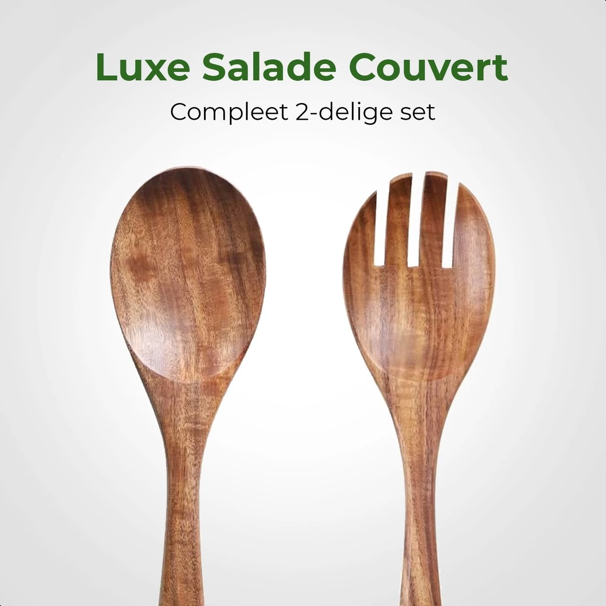 Dayshake Olijfhouten Slabestek 2-delig - Luxe Slacouvert - Duurzaam Salade Bestek - Saladebestek - Vaatwasserbestendig 4 Dayshake Olijfhouten Slabestek 2-delig - Luxe Slacouvert - Duurzaam Salade Bestek - Saladebestek - Vaatwasserbestendig - Afbeelding 3