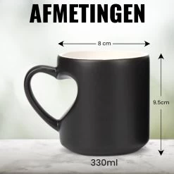 Malinsi Hart Mok - Hitte Kleur Veranderende Glazen - Zwart 330ml - Liefde Mokken - Koffie En Thee Beker - Theeglazen - Koffiebeker - Koffiemok - Hartjes Koffiekopjes - Cadeau Voor Man & Vrouw -Keukenbenodigdheden Winkel 1200x1200 1199