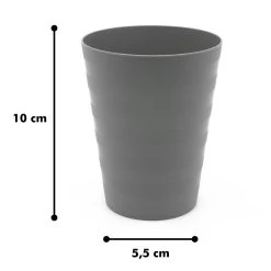 In Round Herbruikbare Plastic Drink Bekers – 10 Stuks – Grijs -Keukenbenodigdheden Winkel 1200x1200 1358