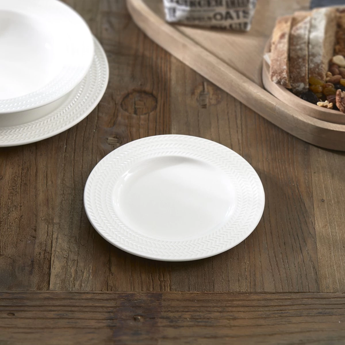 Riviera Maison RM Bellecôte Breakfast Plate - Porselein - 20.0x20.0x2.0 Cm 4 Riviera Maison RM Bellecôte Breakfast Plate - Porselein - 20.0x20.0x2.0 Cm - Afbeelding 2