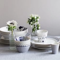 Royal Doulton Pacific - Pastaborden / Bordenset - Porselein - Wit / Blauw - ⌀ 22 Cm - 6 Stuks -Keukenbenodigdheden Winkel 1200x1200 1460