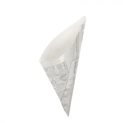 Papieren Frietzak | Krant Print | 50 St. | Patatzak | Frietzakken | Puntzakken | Frietzakjes