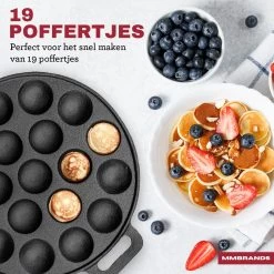 MM Brands Poffertjespan - Poffertjesmaker - Inductie / Oven / BBQ - Inclusief Handvat, Borstel En Vorken 13 MM Brands Poffertjespan - Poffertjesmaker - Inductie / Oven / BBQ - Inclusief Handvat, Borstel En Vorken -Keukenbenodigdheden Winkel 1200x1200 165