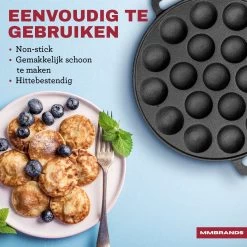 MM Brands Poffertjespan - Poffertjesmaker - Inductie / Oven / BBQ - Inclusief Handvat, Borstel En Vorken 14 MM Brands Poffertjespan - Poffertjesmaker - Inductie / Oven / BBQ - Inclusief Handvat, Borstel En Vorken -Keukenbenodigdheden Winkel 1200x1200 166