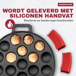MM Brands Poffertjespan - Poffertjesmaker - Inductie / Oven / BBQ - Inclusief Handvat, Borstel En Vorken 15 MM Brands Poffertjespan - Poffertjesmaker - Inductie / Oven / BBQ - Inclusief Handvat, Borstel En Vorken -Keukenbenodigdheden Winkel 1200x1200 167