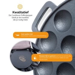 CuisiNoon® Poffertjespan Premium - Complete Poffertjesmaker Set - Inclusief Bakboek 12 CuisiNoon® Poffertjespan Premium - Complete Poffertjesmaker Set - Inclusief Bakboek -Keukenbenodigdheden Winkel 1200x1200 179