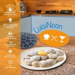 CuisiNoon® Poffertjespan Premium - Complete Poffertjesmaker Set - Inclusief Bakboek 14 CuisiNoon® Poffertjespan Premium - Complete Poffertjesmaker Set - Inclusief Bakboek -Keukenbenodigdheden Winkel 1200x1200 181