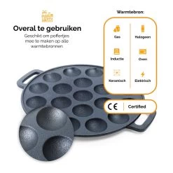 CuisiNoon® Poffertjespan Premium - Complete Poffertjesmaker Set - Inclusief Bakboek 16 CuisiNoon® Poffertjespan Premium - Complete Poffertjesmaker Set - Inclusief Bakboek -Keukenbenodigdheden Winkel 1200x1200 183