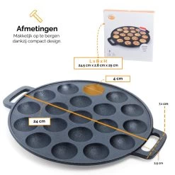 CuisiNoon® Poffertjespan Premium - Complete Poffertjesmaker Set - Inclusief Bakboek 17 CuisiNoon® Poffertjespan Premium - Complete Poffertjesmaker Set - Inclusief Bakboek -Keukenbenodigdheden Winkel 1200x1200 184