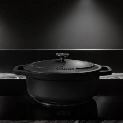 Gietijzeren Braadpan - Sudderpan Zwart Van Daumonet - Ovaal - Ø 29 Cm - 3 Liter - 100% PFAS & PFOA Vrij - Emaille - Geschikt Voor Alle Warmtebronnen - Elektrisch - Gas - Halogeen - Inductie - Keramisch - Vaatwasserbestendig -Keukenbenodigdheden Winkel 1200x1200 418