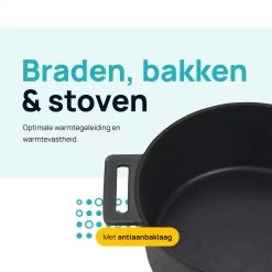 MOA Gietijzeren Braadpan - Inhoud 7,1 Liter - 29CM - Rond - Alle Warmtebronnen - Ook Voor Inductie - Gewicht 7,6 Kg - Zwart - MC29B 14 MOA Gietijzeren Braadpan - Inhoud 7,1 Liter - 29CM - Rond - Alle Warmtebronnen - Ook Voor Inductie - Gewicht 7,6 Kg - Zwart - MC29B -Keukenbenodigdheden Winkel 1200x1200 427